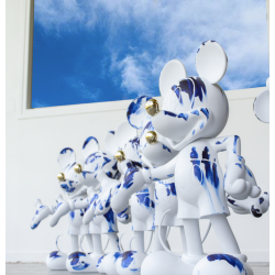 法国Leblon Delienne ONE MINUTE MICKEY 一分钟米奇 亚光白&amp;代尔夫特蓝 60 cm 3
