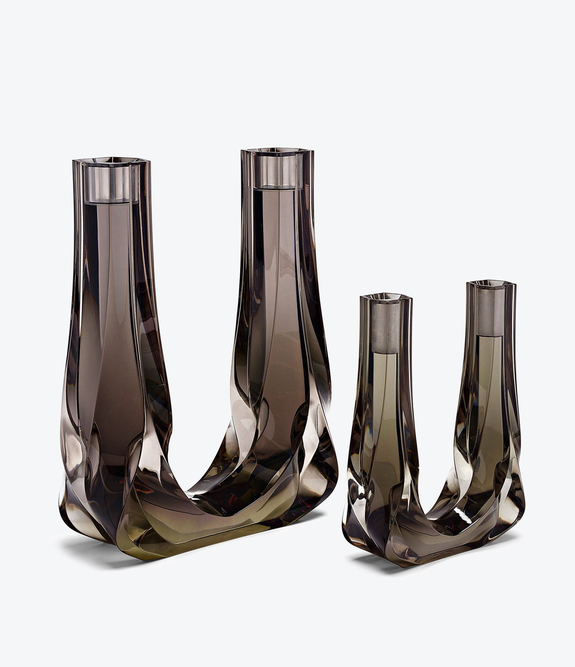 Zaha  Hadid Design BRAID DOUBLE CANDLE HOLDER - H 47.5 CM烛架 3