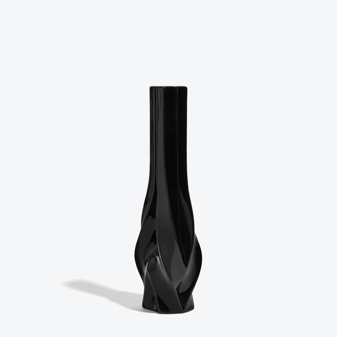 Zaha Hadid Design Braid编织系列中号烛台黑色D8H30 cm