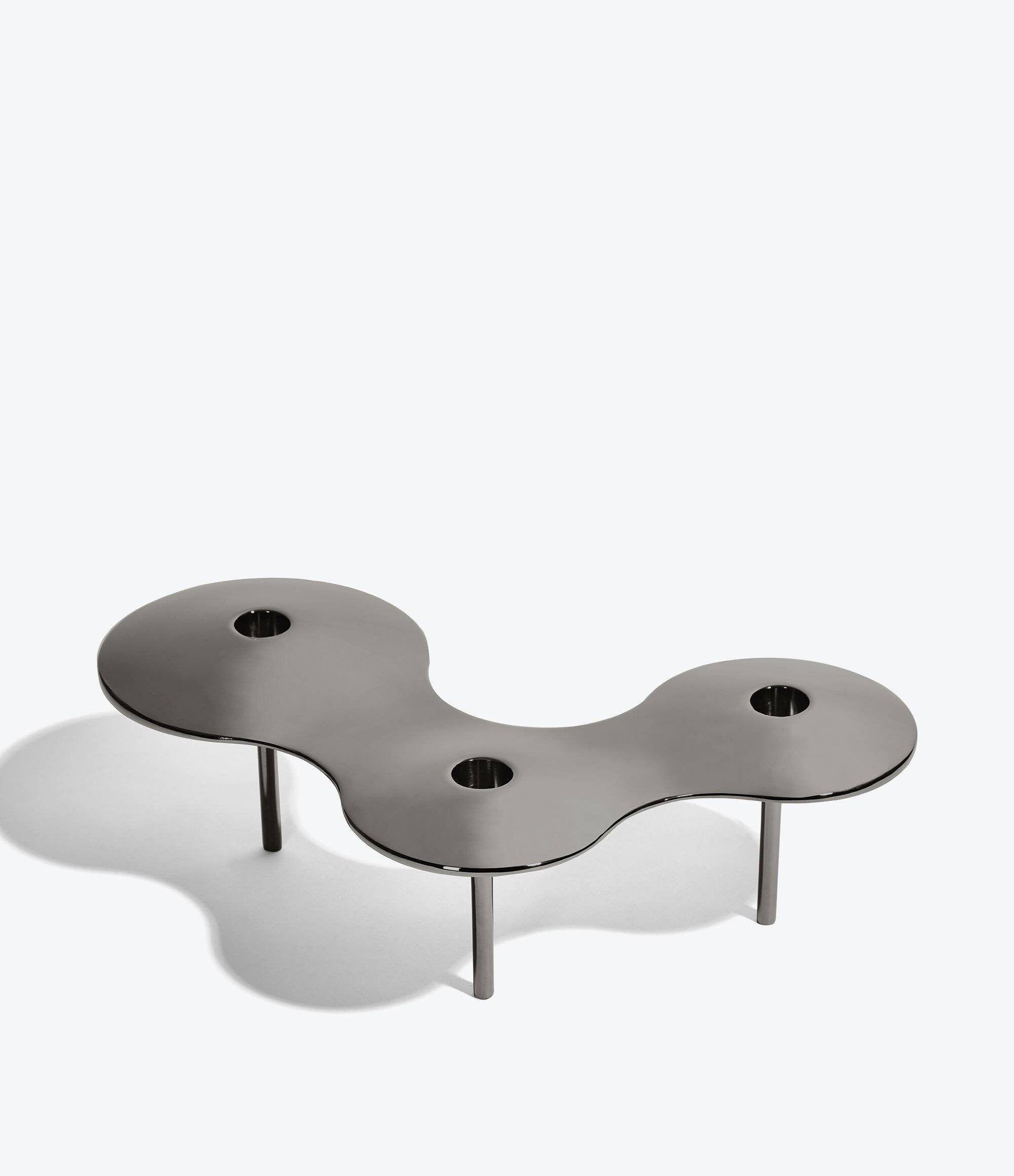 Zaha Hadid Design Cell细胞系列大号烛台黑色H10cm