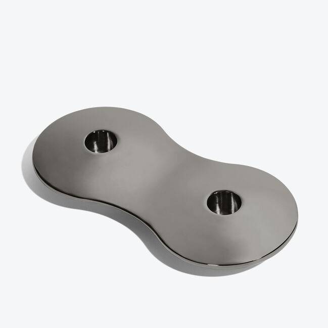 Zaha Hadid Design Cell细胞系列小号号烛台黑色H2.7cm