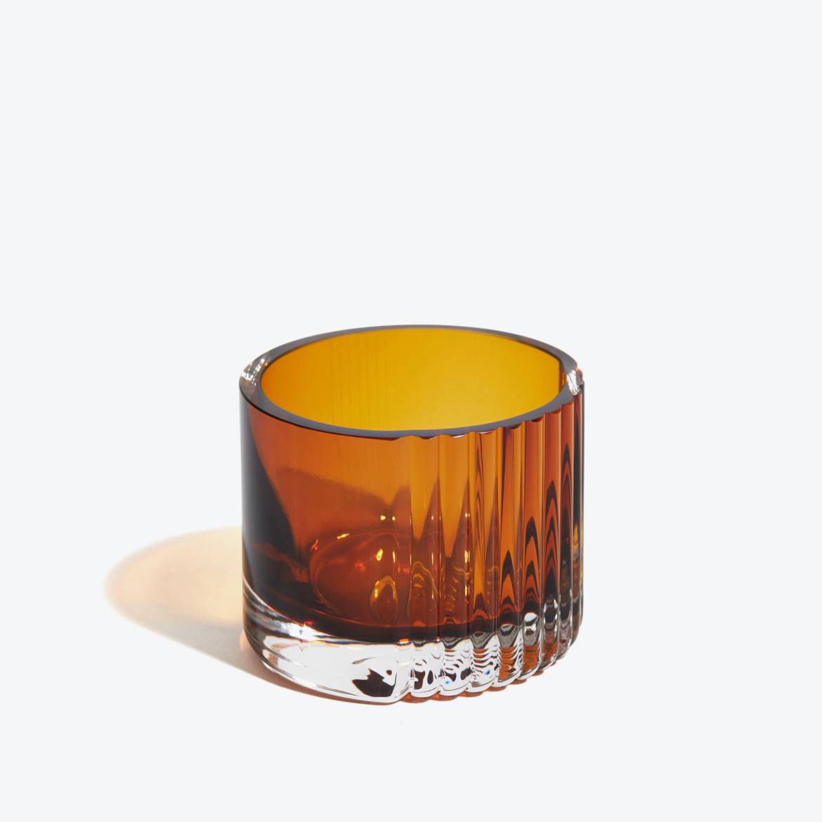 Zaha Hadid Design Pulse脉搏系列烛杯琥珀色D8H6 cm