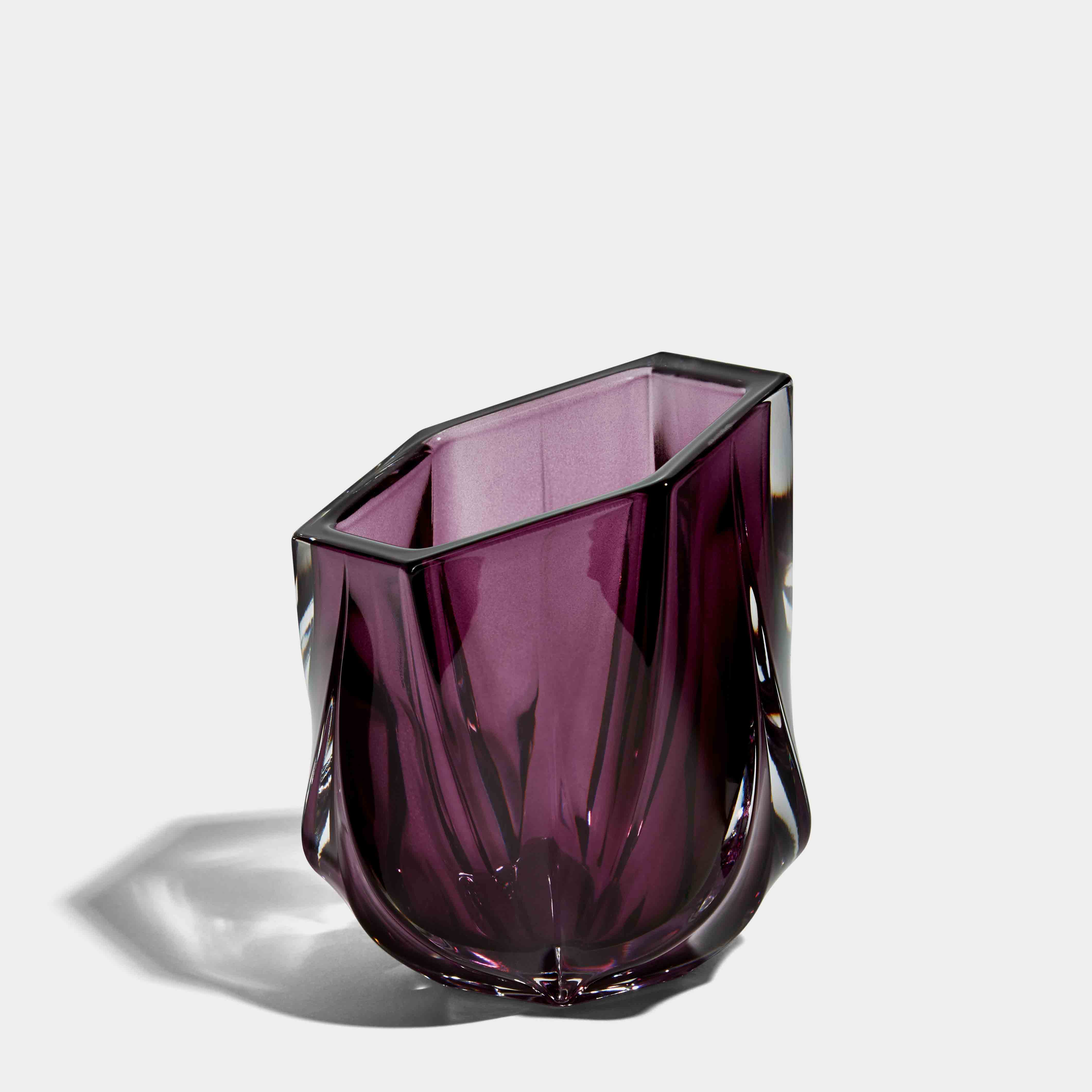 Zaha Hadid Design SHIMMER闪烁系列水晶烛杯紫色H10