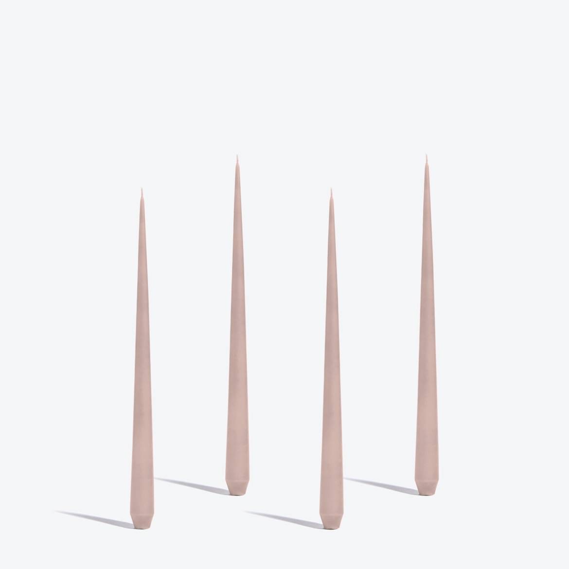 Zaha Hadid Design Tapered锥形防滴蜡烛4件套玫瑰粉H32cm