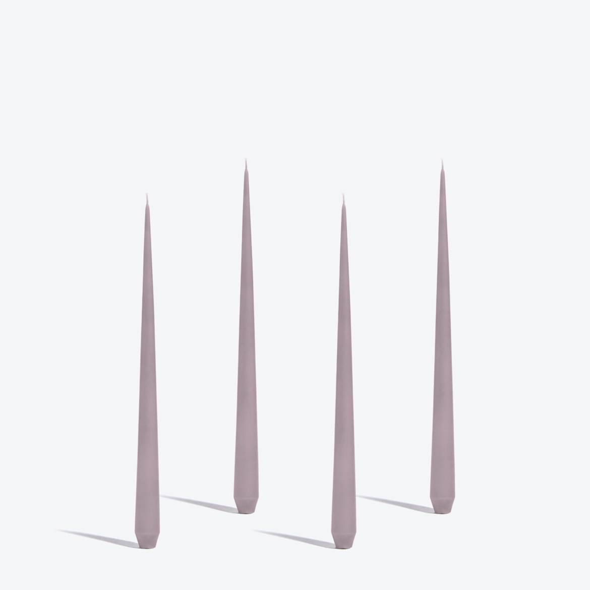 Zaha Hadid Design Tapered锥形防滴蜡烛4件套紫红色H32cm